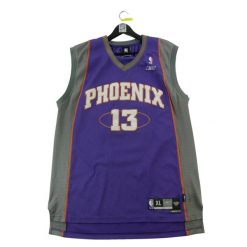 Second life - Reebok koszulka męska NBA Phoenix Suns vintage - Stan dobry. Fioletowe t-shirty sportowe męskie Reebok, m, z materiału, bez ramiączek, na fitness i siłownię. Za 255.56 zł.