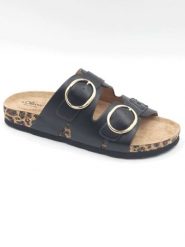 S.Oliver Klapki w kolorze czarnym rozmiar: 41. Czarne klapki damskie S.Oliver, bez wzorów, bez obcasa. Za 131.43 zł.