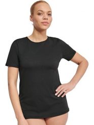 Sloggi Koszulka "Ever Ease" w kolorze czarnym rozmiar: XL. Czarne t-shirty damskie Sloggi, xl, bez wzorów, z bawełny, bez kołnierzyka. Za 52.55 zł.