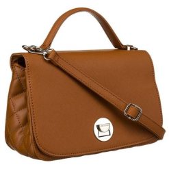 Karmelowa torebka damska crossbody ze srebrnymi okuciami - David Jones. Szare torebki klasyczne damskie David Jones, bez wzorów, ze skóry ekologicznej, bez dodatków. Za 87.50 zł.
