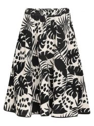 Danamade Spódnica "Dxahara" w kolorze biało-czarnym rozmiar: L. Białe spódniczki damskie Danamade, l, bez wzorów, midi, proste. Za 97.51 zł.