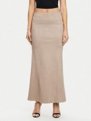 Guess Spódnica maxi W5RD51 WE0L0 Beżowy Regular Fit. Brązowe spódniczki damskie Guess, l, z aplikacjami, z syntetyku, maxi. Za 309.99 zł.