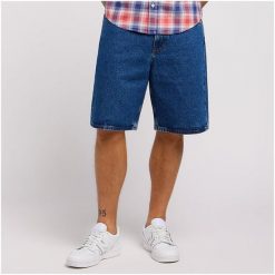 LEE MESKIE SPODNIE ASHER SHORT MID STONE WASH 112349331 L70U018040. Szorty męskie Lee, bez wzorów, z jeansu. Za 229.99 zł.