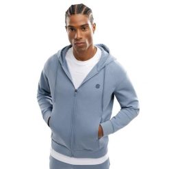 Męska rozpinana bluza treningowa z kapturem Fitness Siroko Surpass. Niebieskie bluzy z kapturem męskie SIROKO, l, z materiału. Za 214.00 zł.