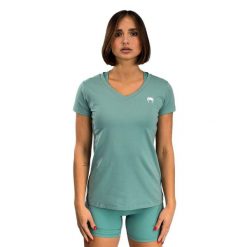 Koszulka damska Venum Essential Women'S T-Shirt. Zielone bluzki sportowe damskie VENUM, l, bez wzorów, bez ramiączek. Za 129.99 zł.