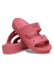 Crocs Klapki "Baya" w kolorze różowym rozmiar: 34/35. Różowe klapki damskie Crocs, bez wzorów, bez obcasa. Za 105.38 zł.