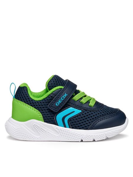 Geox Sneakersy B Sprintye B454UC 01454 C0749 Granatowy. Niebieskie buty sportowe chłopięce Geox, z materiału, bez zapięcia. Za 129.99 zł.