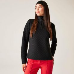 Bluza damska z suwakiem 1/4 Glamourize III Dare 2b. Czarne bluzy bez kaptura damskie Dare 2b, z dzianiny. W wyprzedaży za 199.99 zł.