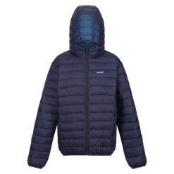 Kurtka Ocieplana Damska Z Kapturem Marizion. Niebieskie kurtki damskie Regatta, s, bez wzorów, z puchu, z kapturem. Za 238.99 zł.