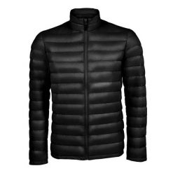 Męska Ocieplana Kurtka Wilson. Czarne kurtki męskie SOL'S, m, bez wzorów, z puchu, sportowe, bez kaptura. Za 362.99 zł.