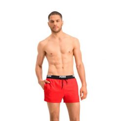 Kąpielówki męskie Logo Krótkie. Czerwone kąpielówki męskie Puma, m, bez wzorów. Za 135.99 zł.