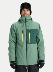 Quiksilver Kurtka snowboardowa Sycamore Solid 20K EQYTJ03502 Zielony Modern Fit. Zielone kurtki narciarskie i snowboardowe damskie Quiksilver, l, bez wzorów, z syntetyku, bez kaptura, narciarskie. Za 509.99 zł.