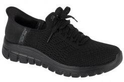Buty sportowe Sneakersy damskie, Graceful - First Blush. Czarne buty sportowe na co dzień damskie Skechers, bez wzorów, z materiału, trekkingowe. Za 279.99 zł.