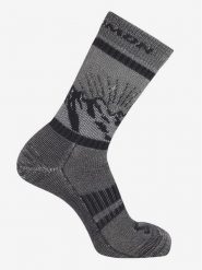 SALOMON Skarpety trekkingowe "Retro Wool" w kolorze szarym rozmiar: 45-47. Szare skarpetki męskie Salomon, bez wzorów, z wełny. Za 69.42 zł.