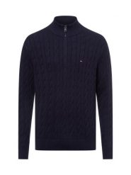 Tommy Hilfiger sweter Mężczyźni Bawełna niebieski, L. Niebieskie swetry męskie Tommy Hilfiger, na zimę, l, bez wzorów, z bawełny, bez kołnierzyka. Za 549.95 zł.