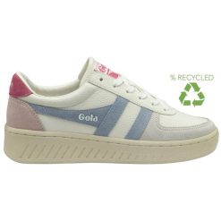 Damskie zamszowe buty sportowe Gola Grandslam Trident. Białe buty sportowe na co dzień damskie Gola, bez wzorów, z materiału. Za 454.50 zł.