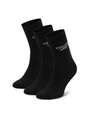 Reebok Skarpety długie R0367-SS24 (3-pack) Czarny. Czarne skarpetki damskie Reebok, bez wzorów, z materiału. Za 44.99 zł.
