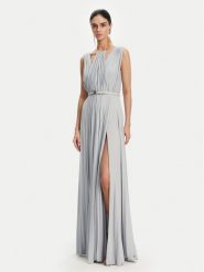 Elisabetta Franchi Sukienka wieczorowa AB-R21-52E2 Błękitny Regular Fit. Niebieskie sukienki damskie Elisabetta Franchi, bez wzorów, z wiskozy, wizytowe, bez kołnierzyka, bez ramiączek. Za 3,269.00 zł.