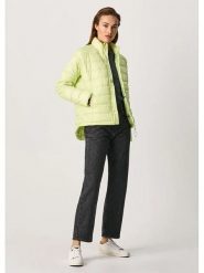 Pepe Jeans Kurtka pikowana "Fany" w kolorze limonkowym rozmiar: S. Zielone kurtki damskie Pepe Jeans, s, bez wzorów, z jeansu, bez kaptura. Za 188.85 zł.