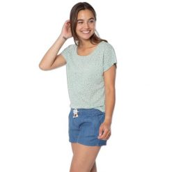 Koszulka damska Protest Prtmegan. Zielone t-shirty damskie Protest, bez wzorów, z bawełny, bez kołnierzyka. Za 173.50 zł.
