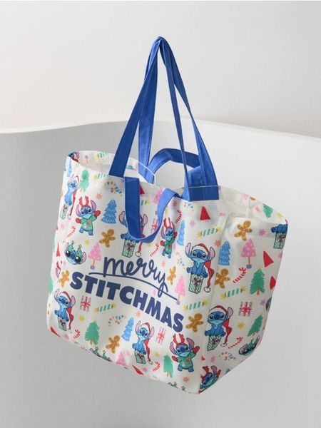 Torba zakupowa Stitch - wielobarwny. Torebki klasyczne damskie Sinsay, bez wzorów, bez dodatków. Za 39.99 zł.