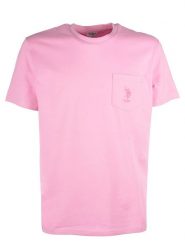 U.S. Polo Assn. Koszulka w kolorze jasnoróżowym rozmiar: M. Różowe koszulki polo męskie U.S. Polo Assn., m, bez wzorów, z bawełny, bez ramiączek. Za 79.40 zł.