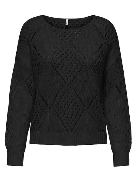 ONLY Sweter w kolorze czarnym rozmiar: XL. Czarne swetry klasyczne damskie Only, xl, bez kołnierzyka. Za 96.14 zł.