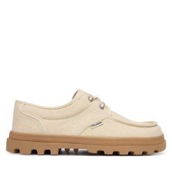 Półbuty Palladium. Brązowe półbuty damskie Palladium, bez wzorów, bez obcasa, na płaskiej podeszwie. Za 379.99 zł.