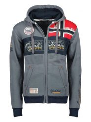 Geographical Norway Bluza "Flyer" w kolorze szarym rozmiar: XXL. Szare bluzy z kapturem męskie Geographical Norway, xxl. Za 170.47 zł.
