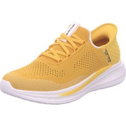 Tenisówki Skechers Model Slip-ins 210810s Slade Kolor żółty. Żółte trampki i tenisówki damskie Skechers, bez wzorów, z tkaniny. Za 356.20 zł.