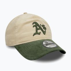 Czapka z daszkiem New Era Block Cord 9Twenty Oakland Athletics. Brązowe czapki męskie New Era, bez wzorów. Za 129.99 zł.