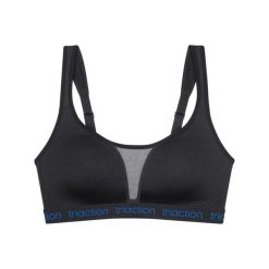 Stanik do biegania Energy Lite z wysokim poziomem podtrzymywania. Czarne biustonosze sportowe damskie Triumph, bez wzorów, z poliesteru. Za 264.00 zł.