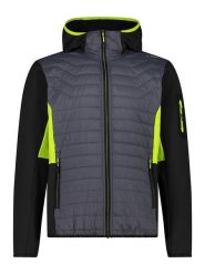 CMP Kurtka hybrydowa w kolorze szaro-czarnym rozmiar: 48. Czarne kurtki outdoor męskie CMP, bez wzorów, bez kaptura. Za 152.62 zł.