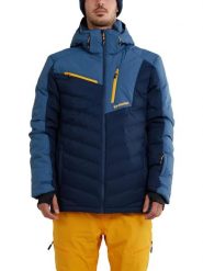 Kurtka narciarska męska Willow Padded Jacket. Niebieskie kurtki narciarskie i snowboardowe damskie Fundango, m, bez wzorów, z poliesteru, bez kaptura, narciarskie. Za 399.00 zł.