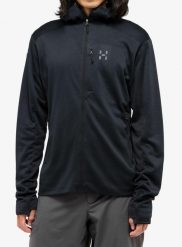 Bluza z kapturem męska Haglofs L.I.M Mid Fast II Hood. Czarne bluzy z kapturem męskie Haglöfs, l, z materiału. Za 607.40 zł.