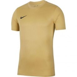 Koszulka Z Krótkim Rękawem Unisex Dla Dorosłych Dry Park VII. Żółte bluzki damskie Nike, l, bez wzorów, sportowe, bez kołnierzyka, bez ramiączek. Za 117.99 zł.