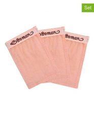 Ottoman Jedwabne rękawiczki peelingujące (3 szt.) w kolorze beżowym - 11 x 8 cm rozmiar: onesize. Brązowe rękawiczki męskie Ottoman, bez wzorów, z jedwabiu. Za 34.99 zł.