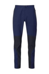 Spodnie softshell męskie Torque Long. Niebieskie spodnie materiałowe męskie RAB, bez wzorów, z gumy. Za 599.99 zł.