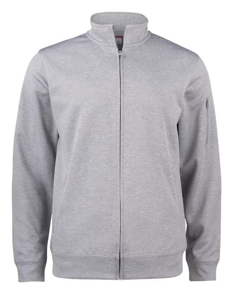 Clique Basic Active Kardigan z pełnym zamkiem z poliestru – grey melange. Szare kardigany męskie CLIQUE, s, bez wzorów, bez kołnierzyka. Za 200.16 zł.