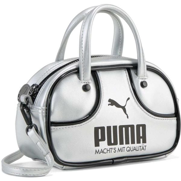 Torba Puma 1976 Metallic Micro Grip Bag Glacia 2.5L. Białe torebki klasyczne damskie Puma, bez wzorów, z poliesteru, bez dodatków. Za 290.00 zł.
