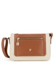 Beverly Hills Polo Club Torebka BHPC-C-001-07 Brązowy. Brązowe listonoszki damskie Beverly Hills Polo Club, bez wzorów, z tworzywa sztucznego, bez dodatków. Za 179.99 zł.