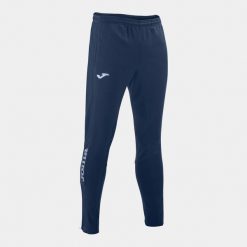 Spodnie do piłki nożnej męskie Joma Championship IV długie. Niebieskie spodnie materiałowe męskie Joma, bez wzorów, z materiału, eleganckie. Za 262.50 zł.