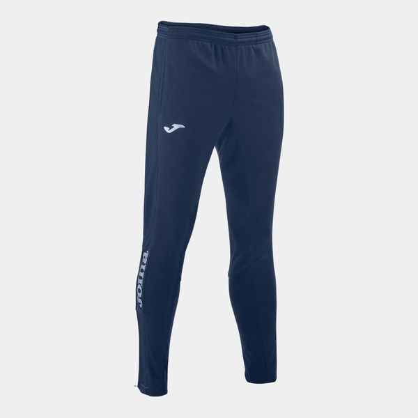 Spodnie do piłki nożnej męskie Joma Championship IV długie. Niebieskie spodnie materiałowe męskie Joma, bez wzorów, z materiału, eleganckie. Za 226.00 zł.