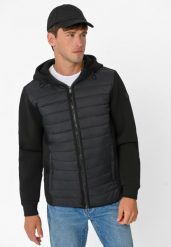 Bluza z kapturem, pikowana B-KLARK. Czarne bluzy z kapturem męskie Volcano, m, z materiału. Za 229.99 zł.