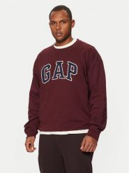 Gap Bluza 542210-00 Bordowy Regular Fit. Czerwone bluzy bez kaptura męskie GAP, m, z bawełny. Za 139.99 zł.