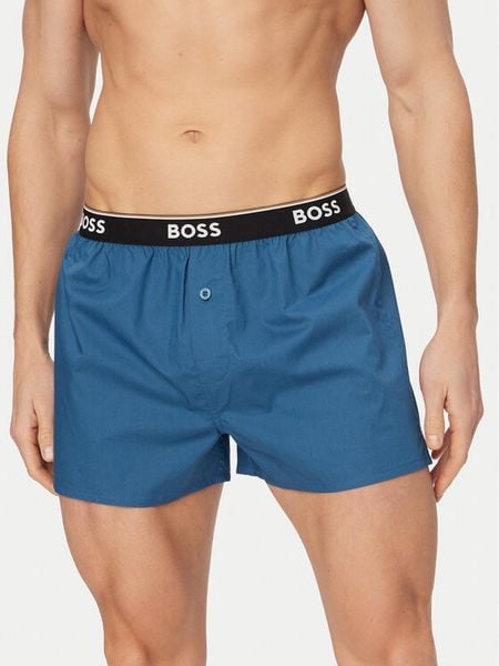 BOSS Komplet bokserek 50545913 Niebieski. Niebieskie bokserki męskie Boss, bez wzorów, z bawełny. Za 209.99 zł.