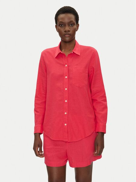 Gap Koszula 885287-14 Różowy Regular Fit. Czerwone koszule damskie GAP, m, bez wzorów, z wiskozy, bez kołnierzyka, bez ramiączek. Za 219.99 zł.