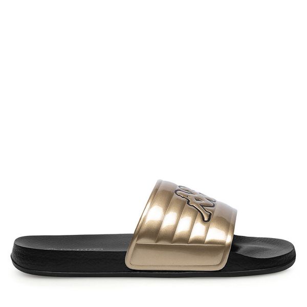 Klapki Kappa. Żółte klapki damskie Kappa, bez wzorów, bez obcasa. Za 79.99 zł.