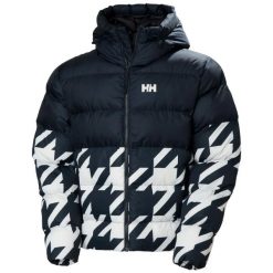 Kurtka puchowa Helly Hansen Oslo Graphic. Niebieskie kurtki męskie Helly Hansen, bez wzorów, z puchu, sportowe, bez kaptura. Za 1,126.80 zł.