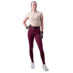 Damskie legginsy jeździeckie o średniej przyczepności PS of Sweden Katja. Czerwone legginsy damskie PS OF SWEDEN, xl, bez wzorów. Za 395.50 zł.